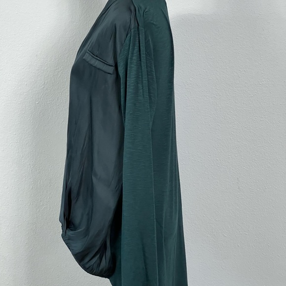 dolan Left Coast Collection Women Copper Solid Large Blouse - Picture 9 of 11